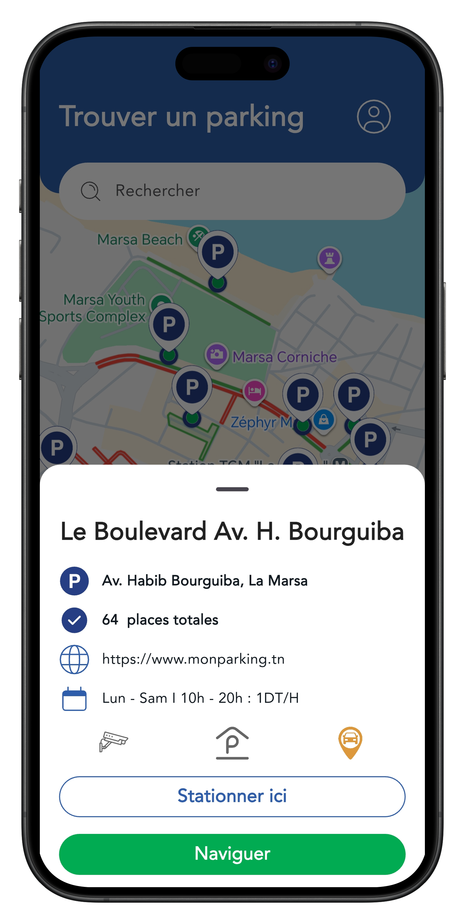 Sélectionner parking